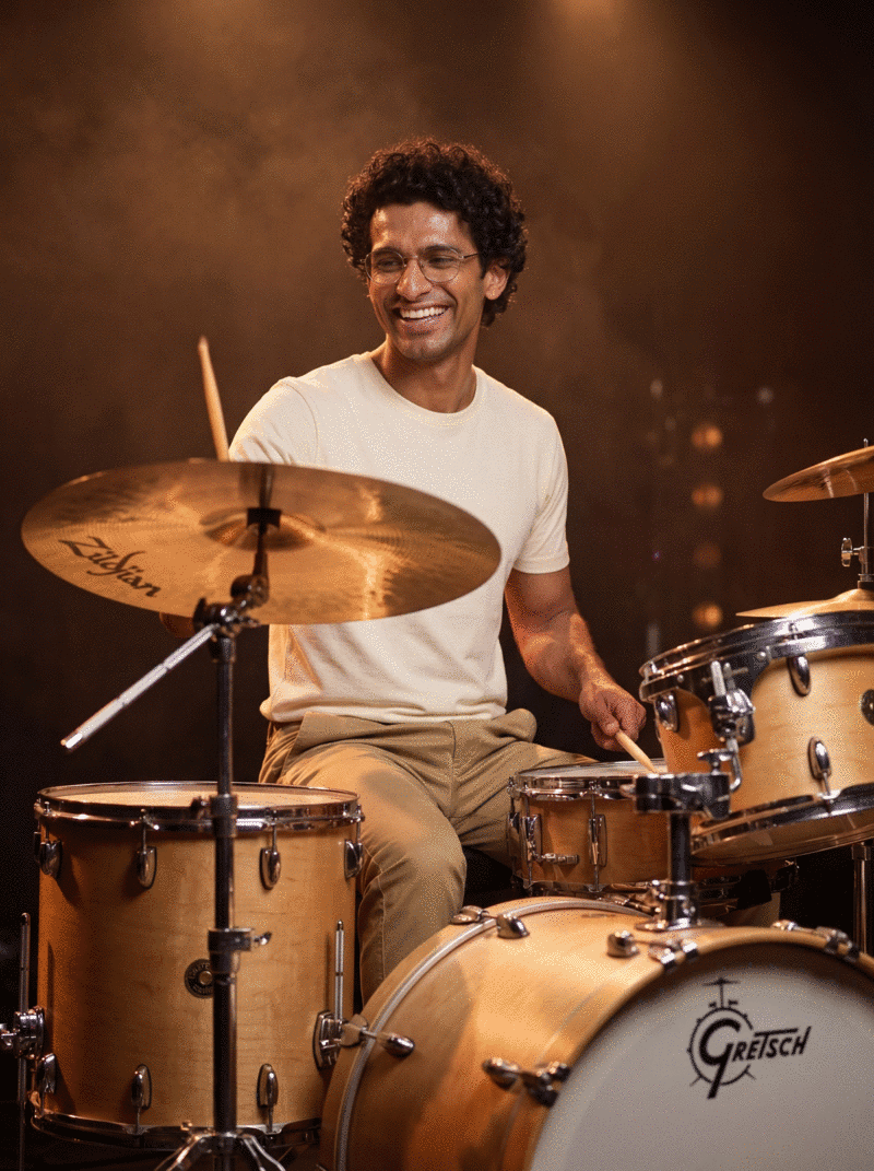 Aditya Das performing on stage