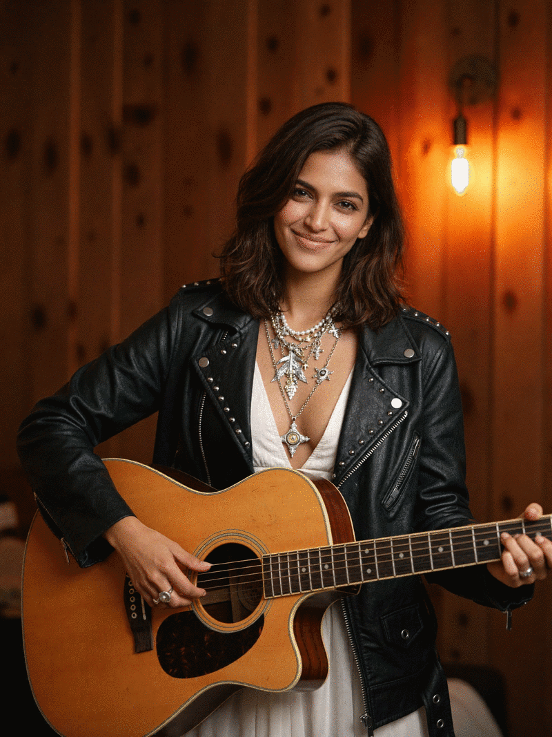 Nisha Nair performing on stage